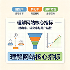 黔南建站-理解网站核心指标:跳出率、转化率与用户粘性