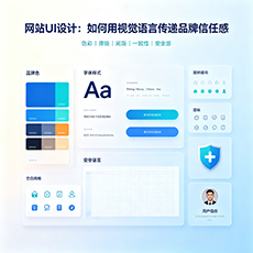 黔南建站-网站UI设计：如何用视觉语言传递品牌信任感